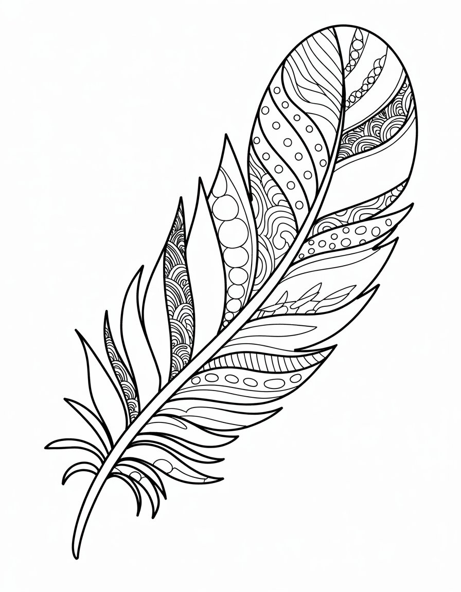 Feather Zentangle